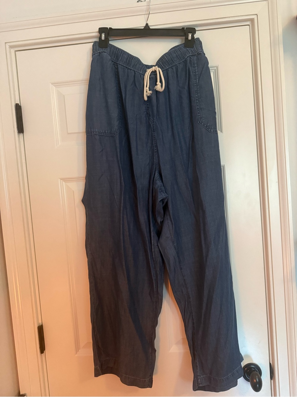 Workshop Republic Clothing Blue Drawstring Lounge Pants